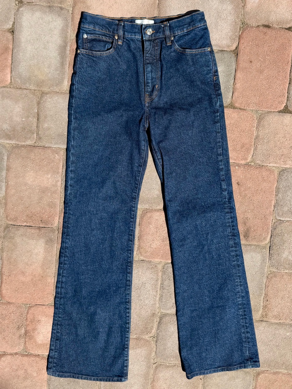 FRAME The Arrow High Rise Flare Jeans Dark Wash Size 28
